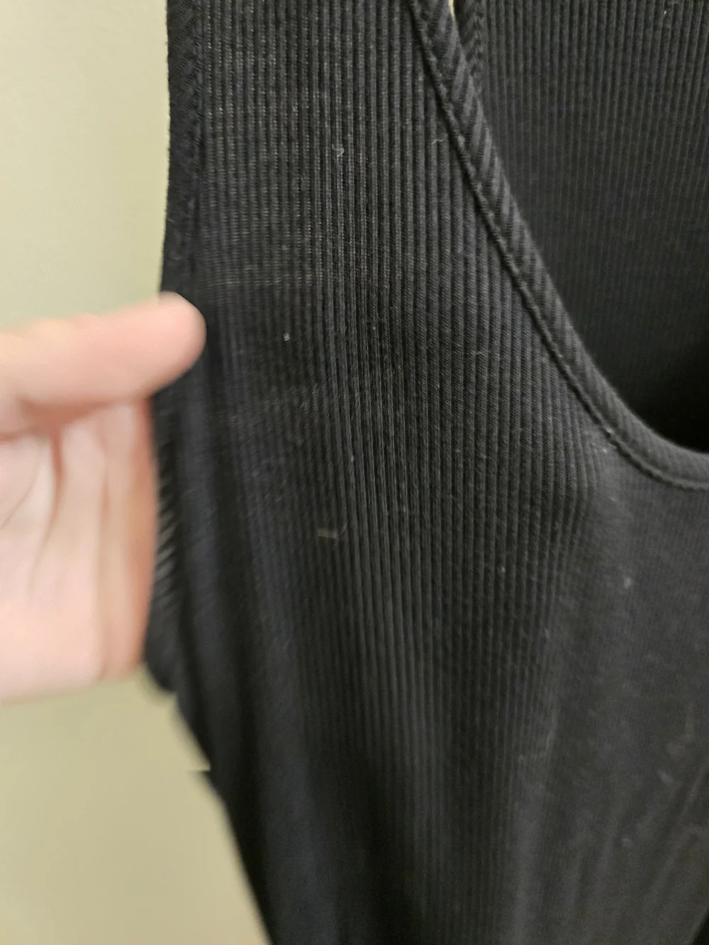 Basic Black Racerback Tank Dress - Picture 4 of 4